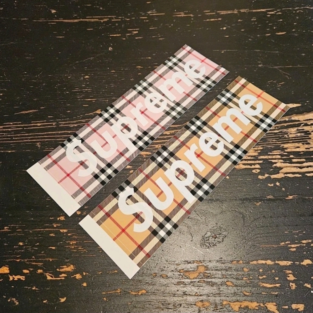 Supreme Burberry Box Logo Sticker Set SS22 + FREE SURPRISE